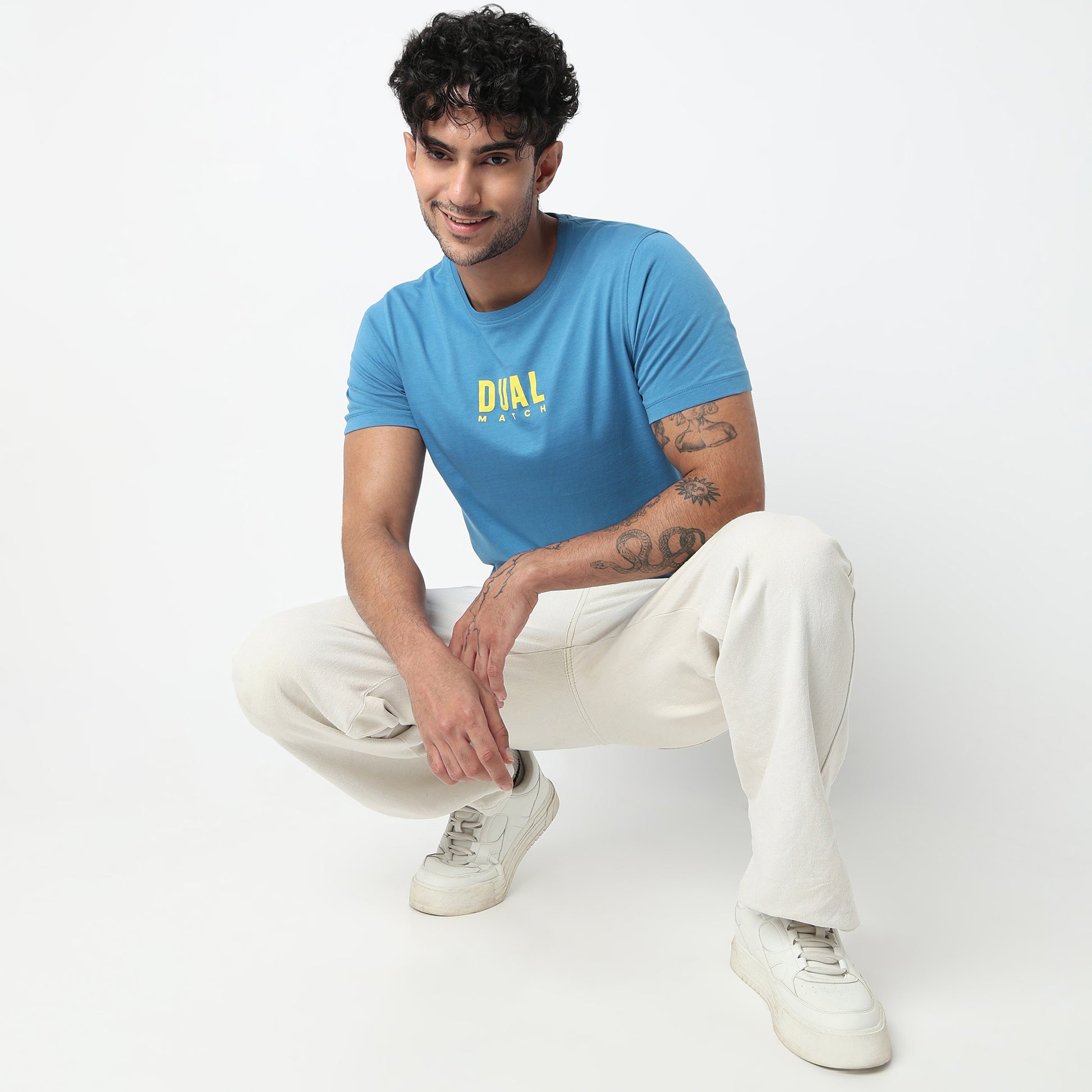 Cotton Crew Neck Graphitee