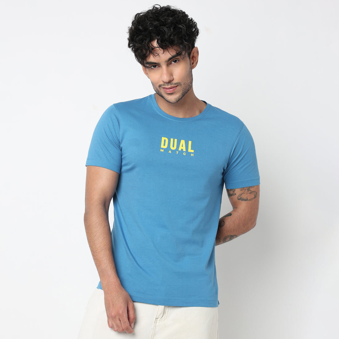 Cotton Crew Neck Graphitee