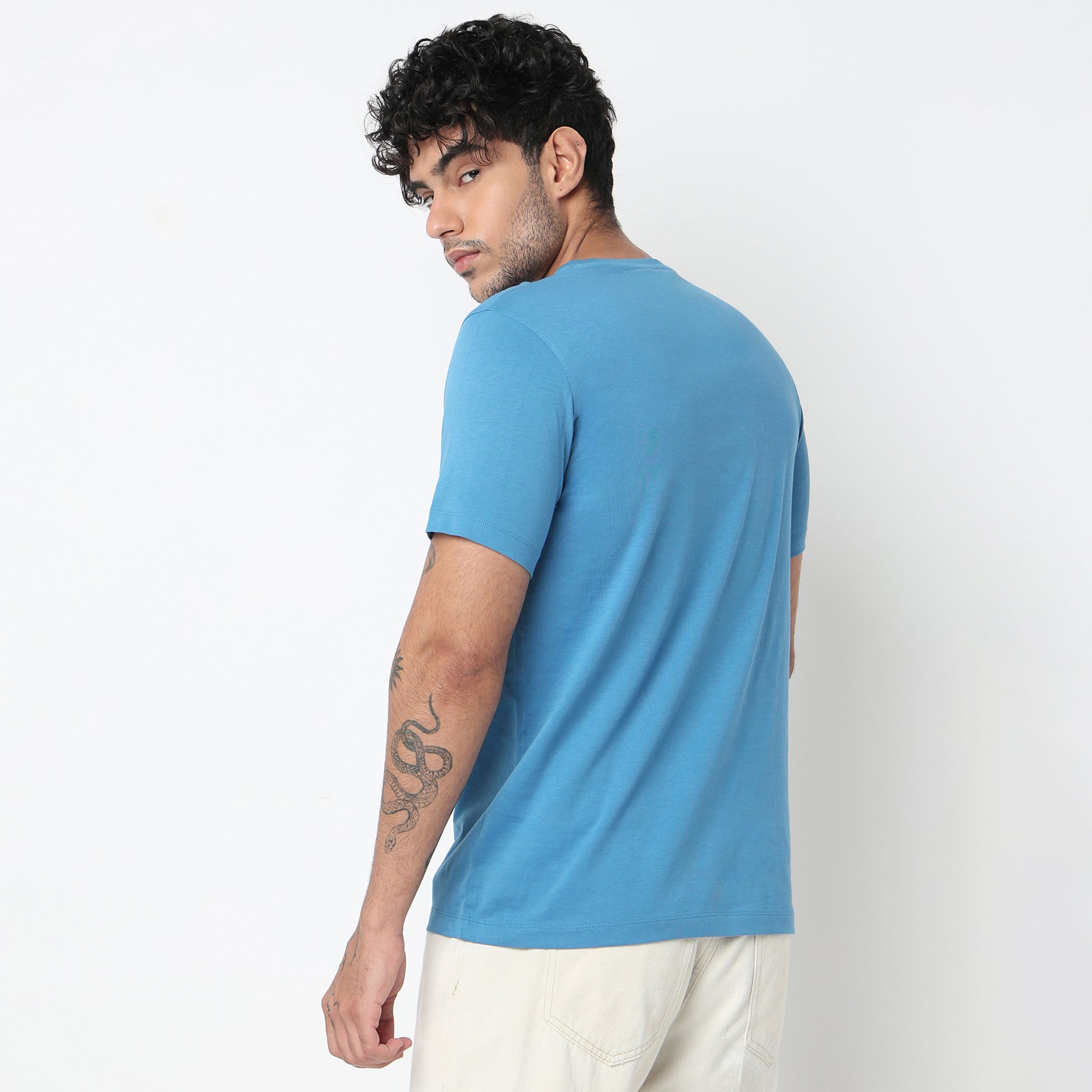 Cotton Crew Neck Graphitee