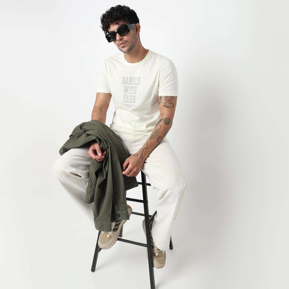 Cotton Crew Neck Graphitee
