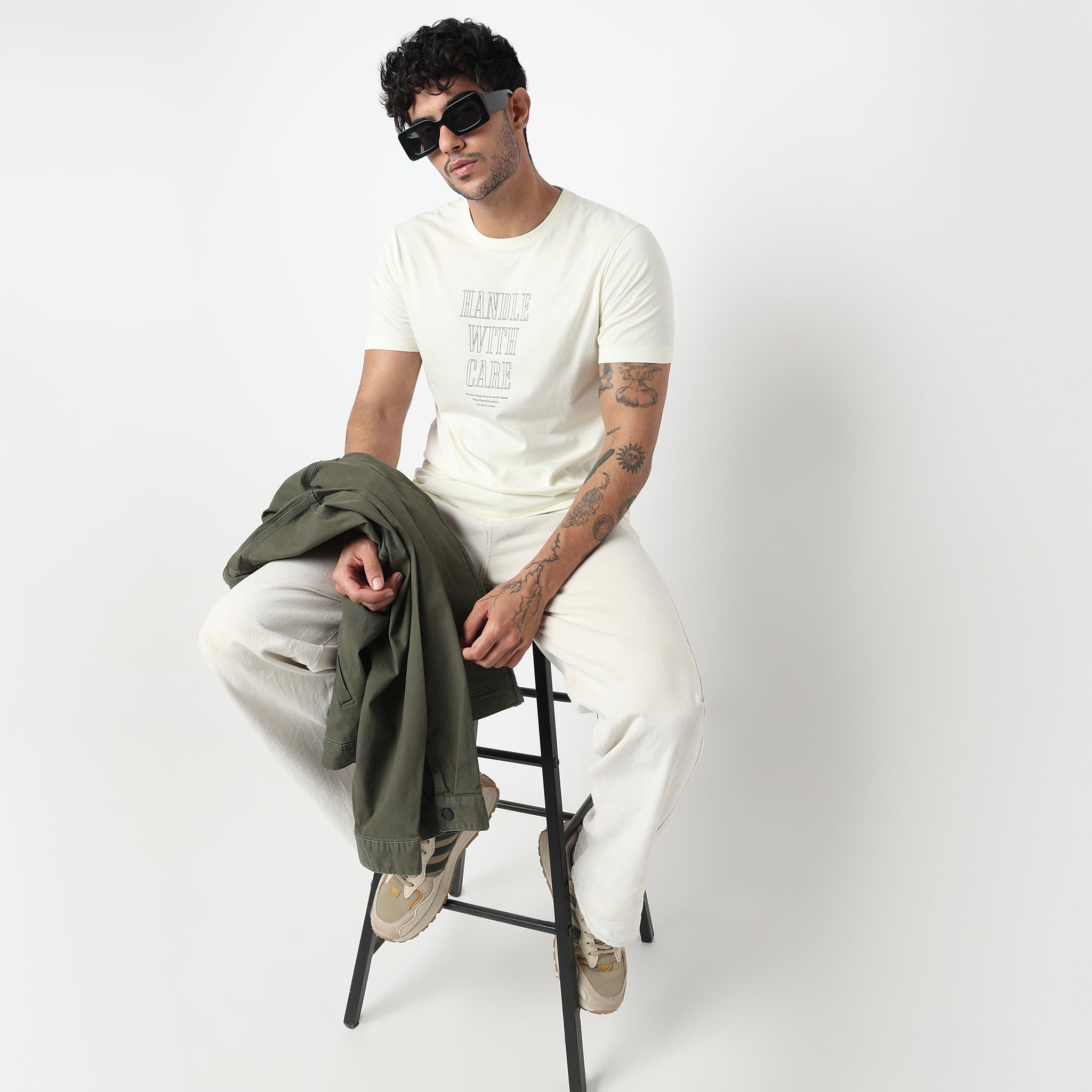 Cotton Crew Neck Graphitee