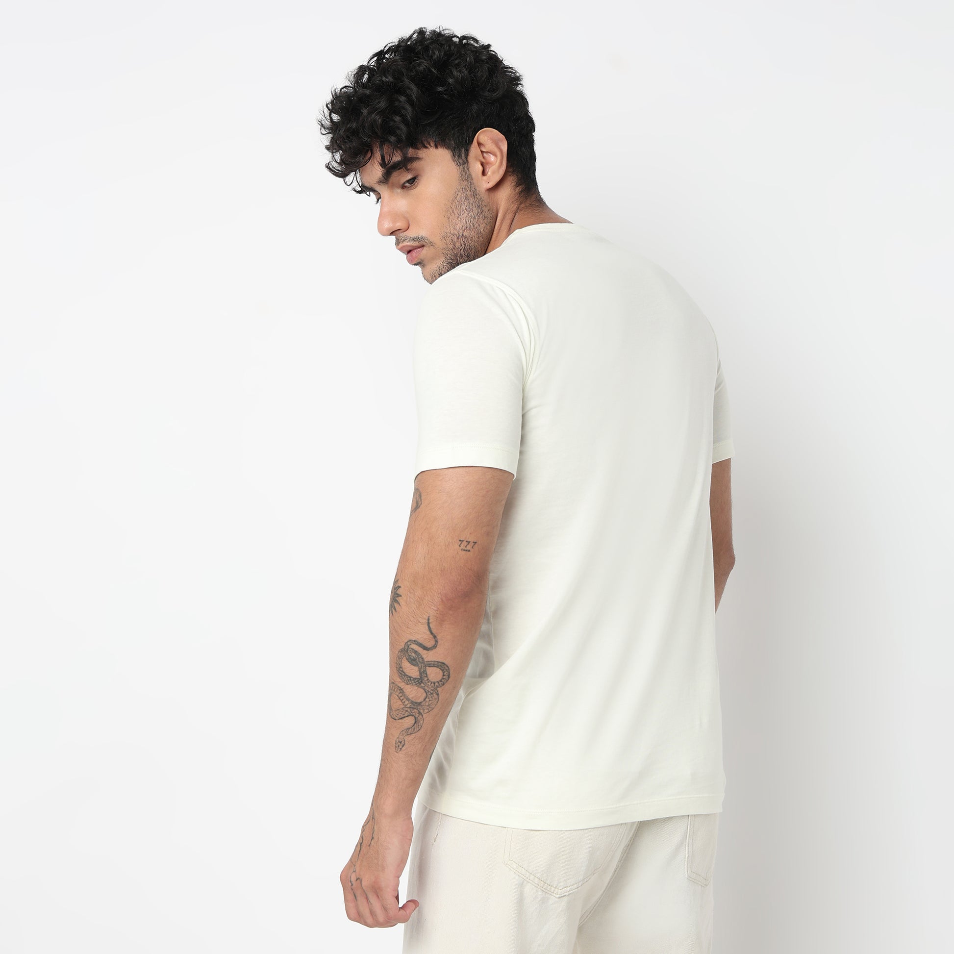 Cotton Crew Neck Graphitee