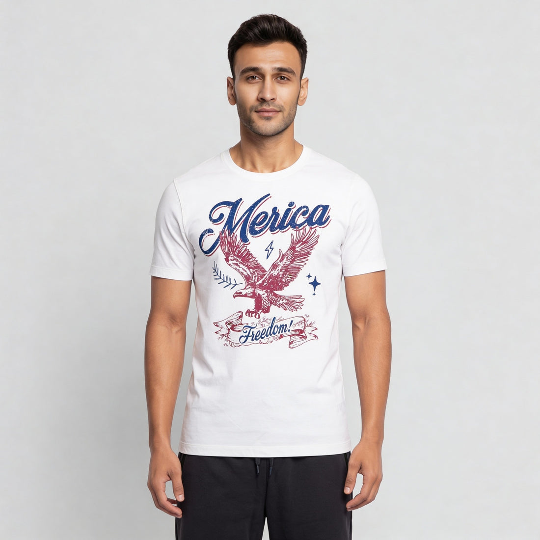 Cotton Crew Neck Graphitee