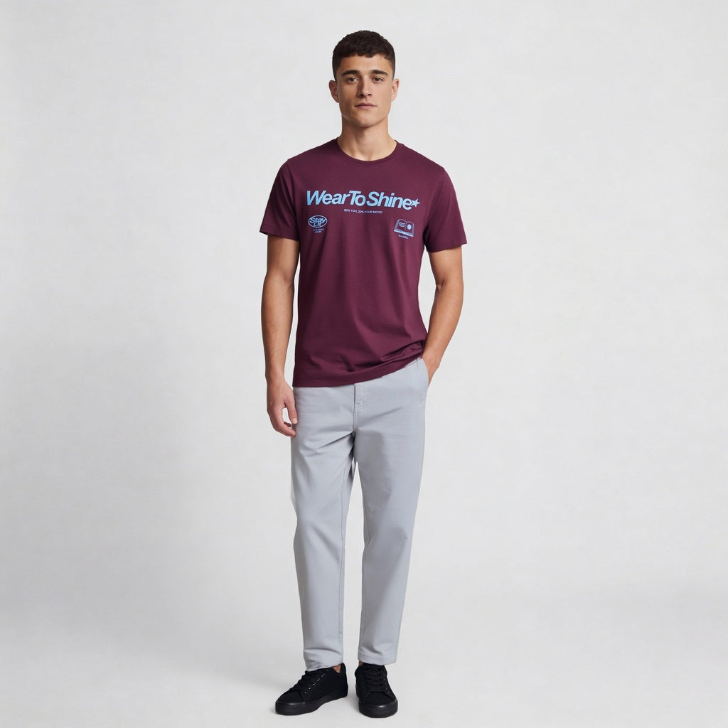 Cotton Crew Neck Graphitee