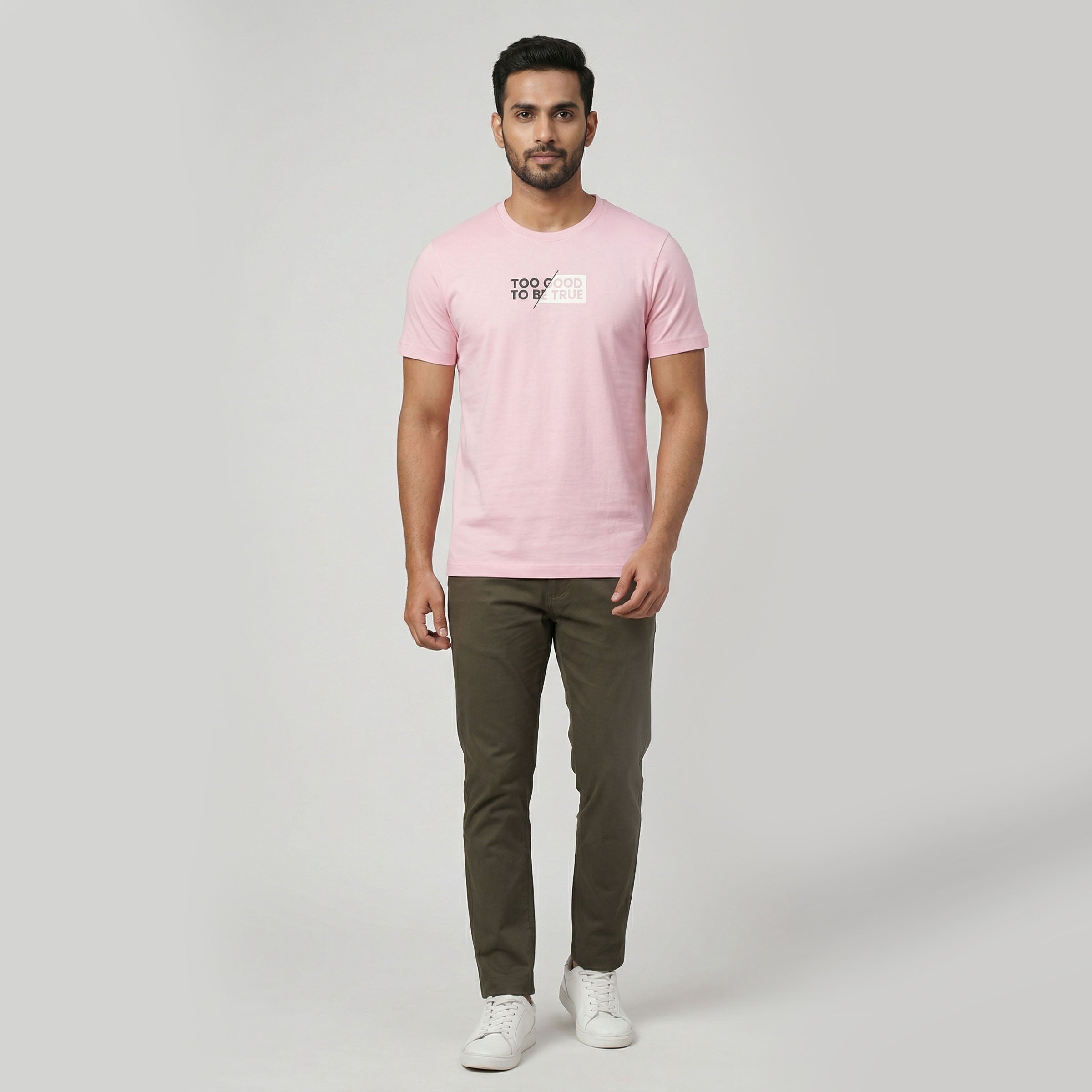 Cotton Crew Neck Graphitee