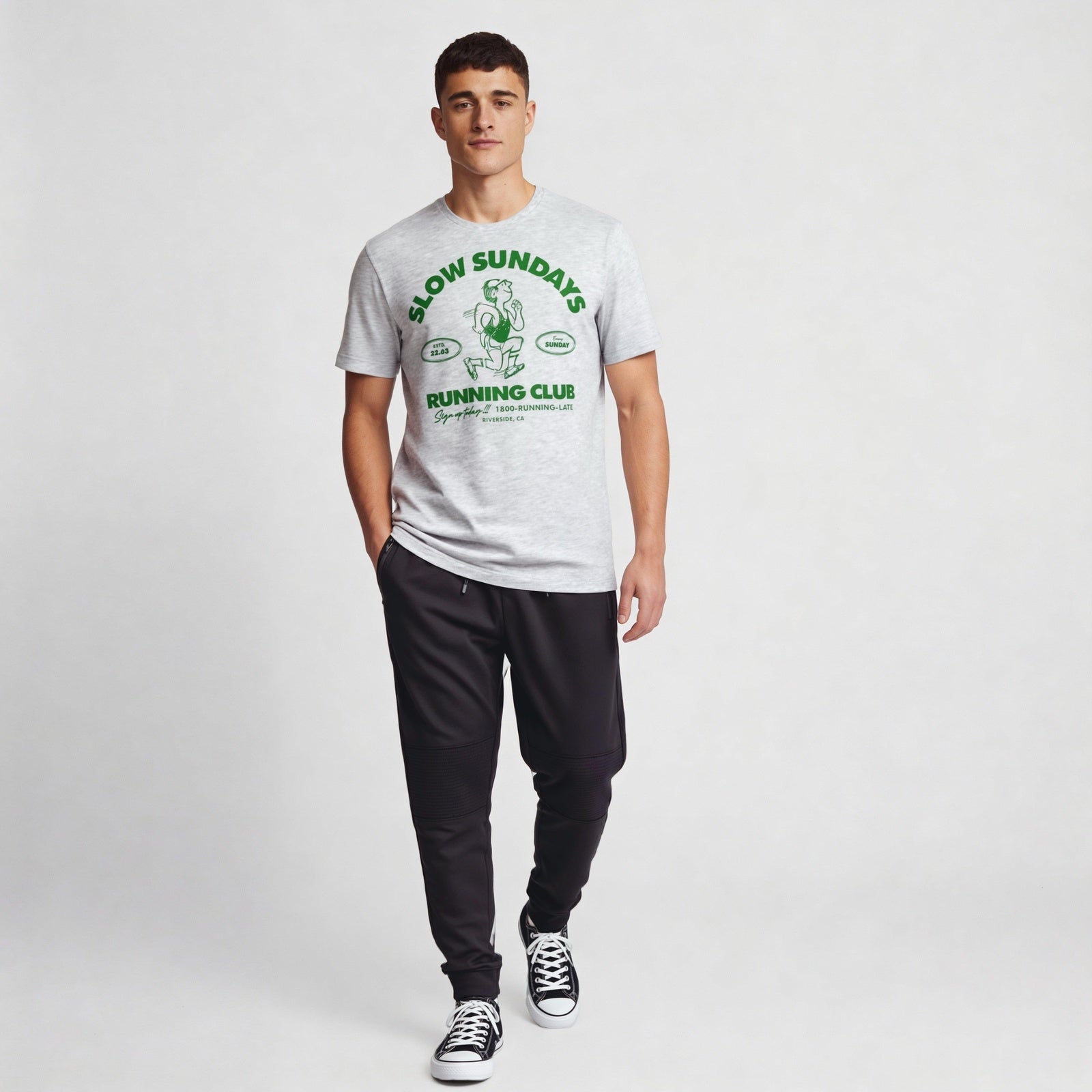 Cotton Crew Neck Graphitee