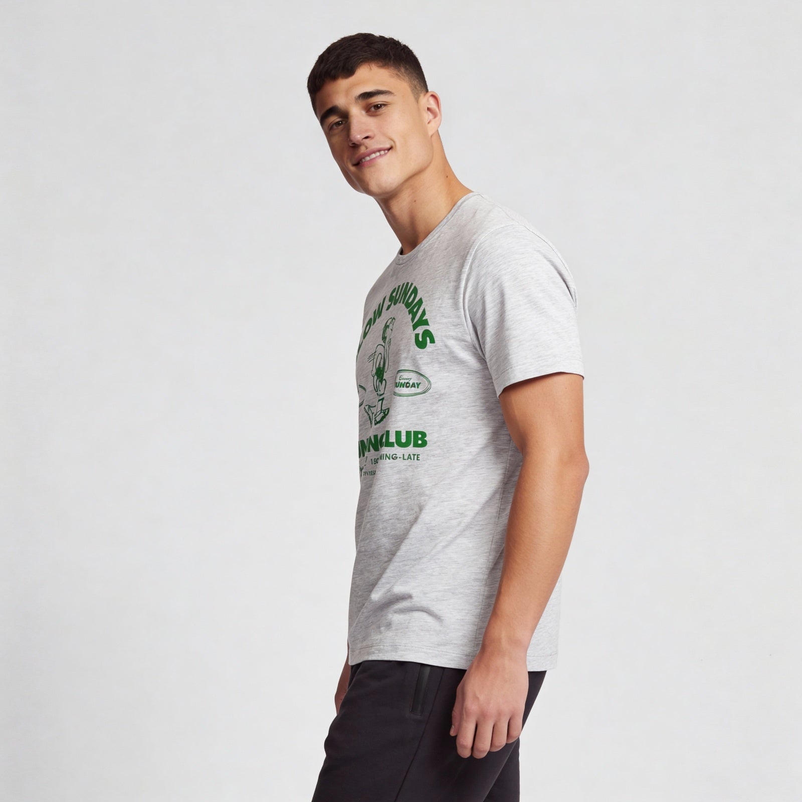 Cotton Crew Neck Graphitee