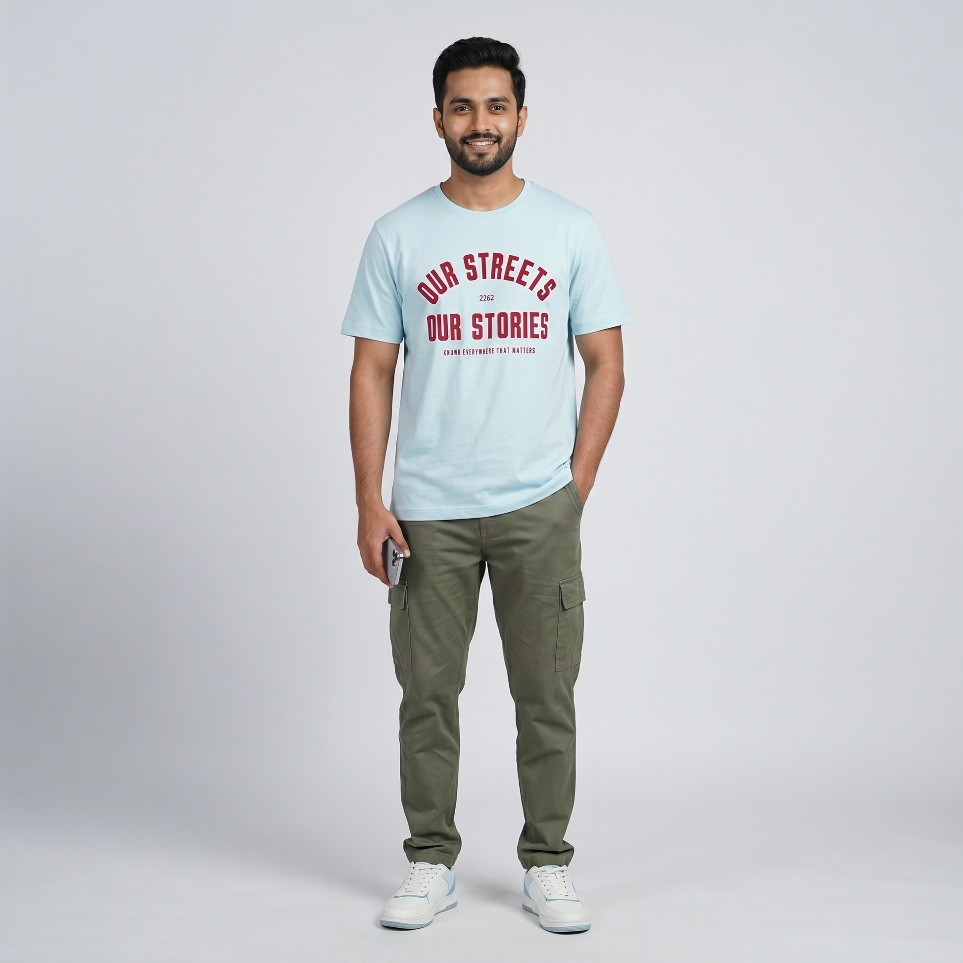 Cotton Crew Neck Graphitee