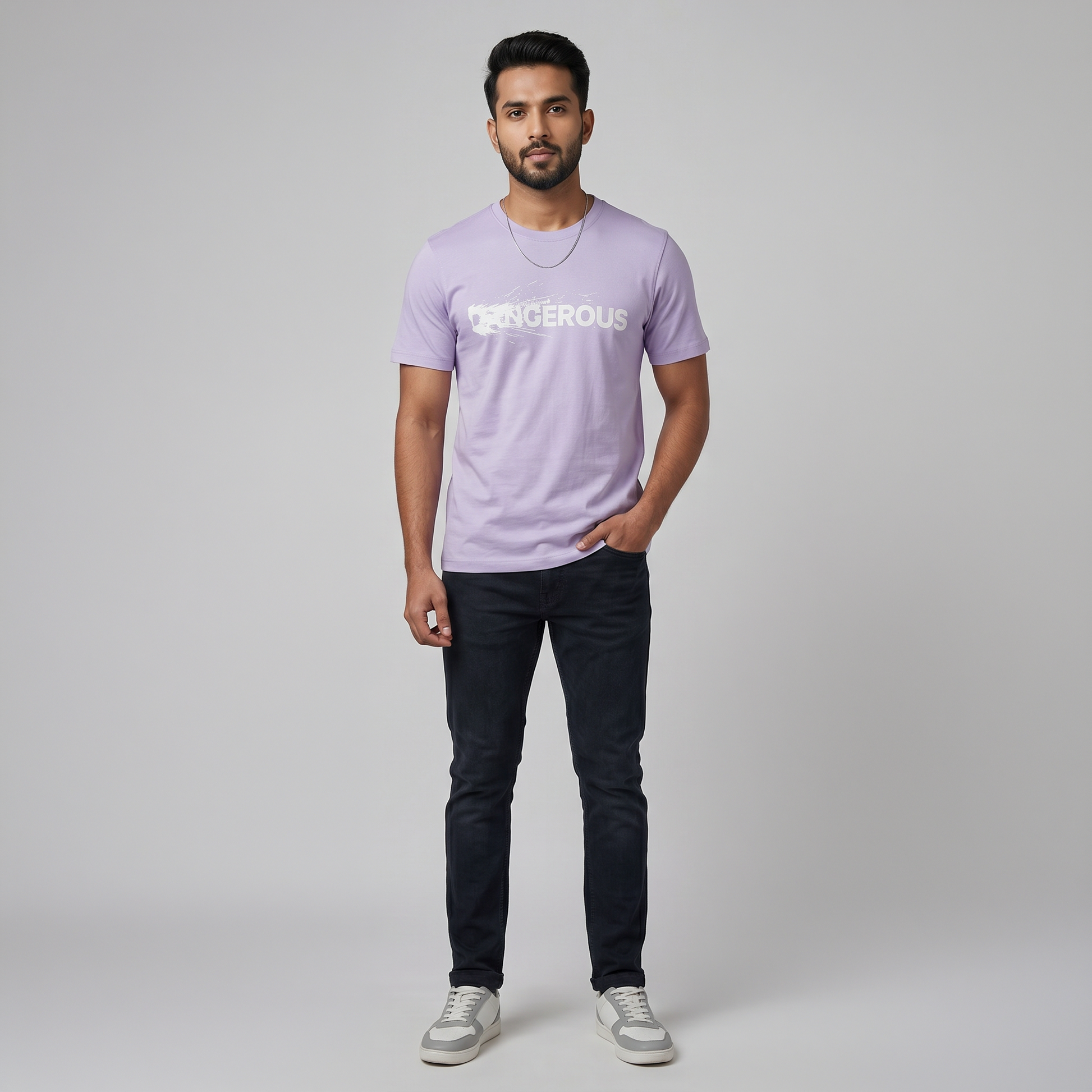 Cotton Crew Neck Graphitee