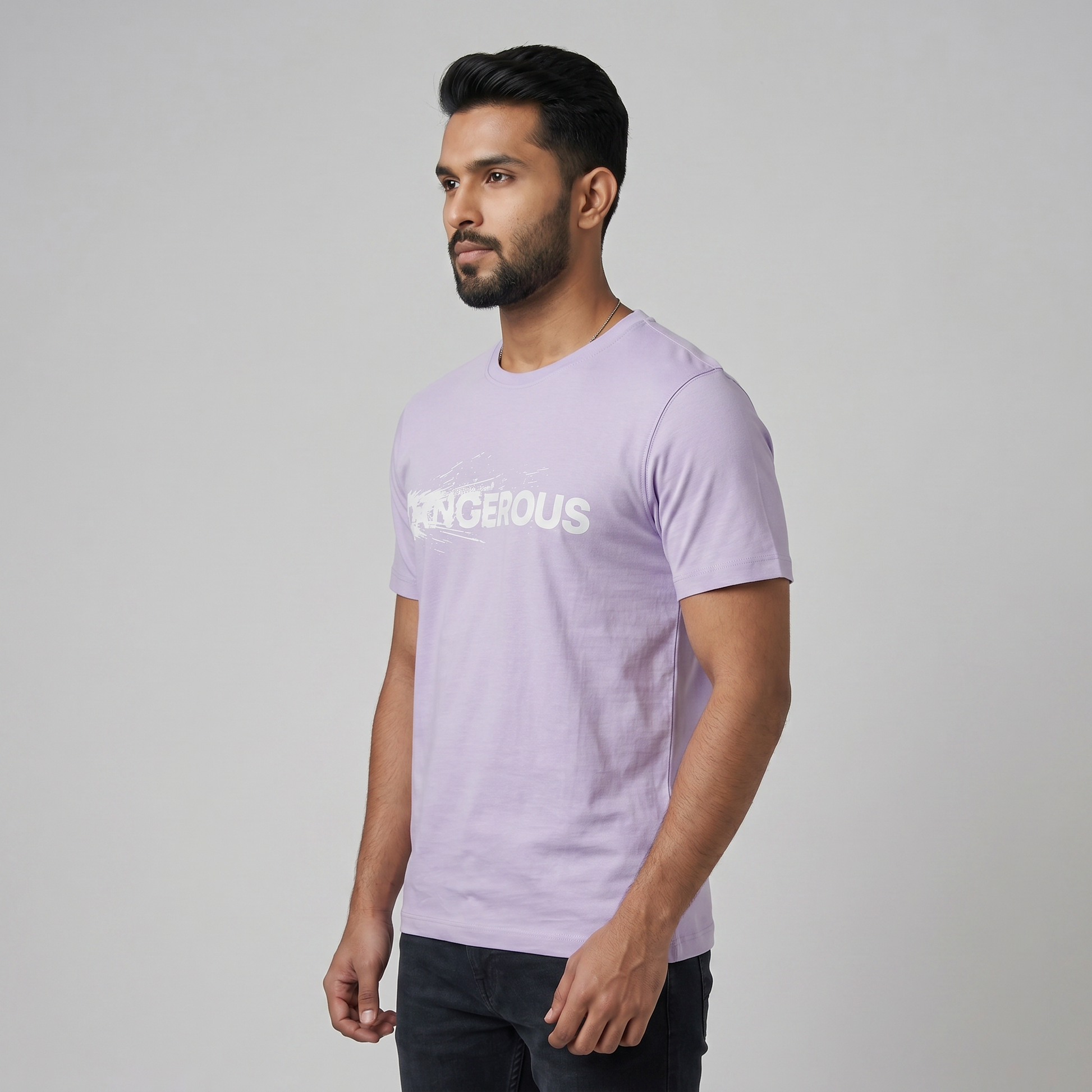 Cotton Crew Neck Graphitee