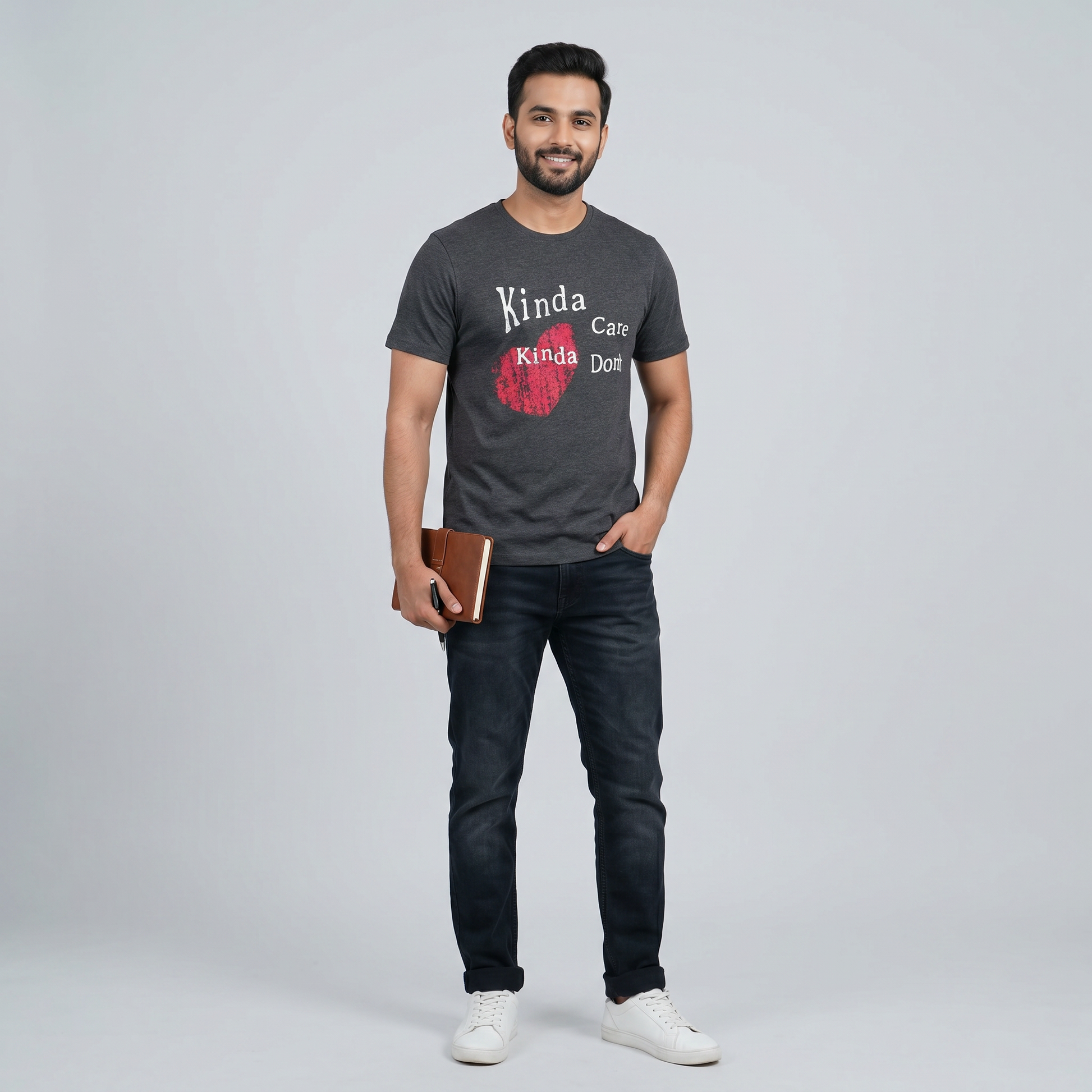 Cotton Crew Neck Graphitee