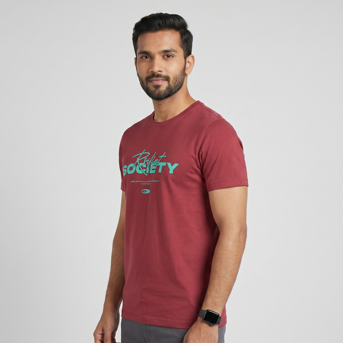 Cotton Crew Neck Graphitee