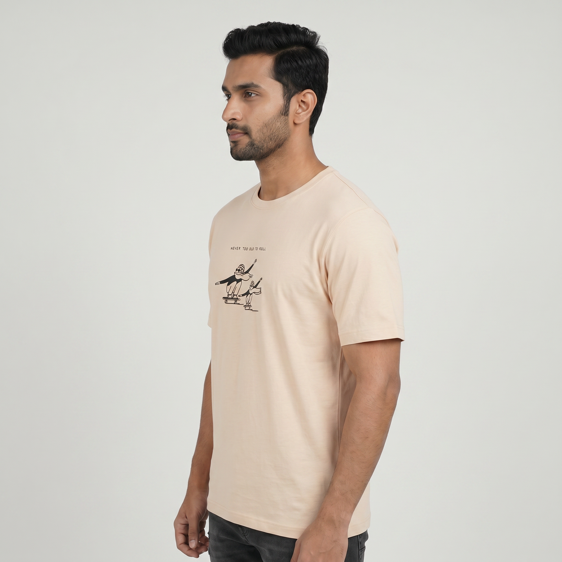 Cotton Crew Neck Graphitee