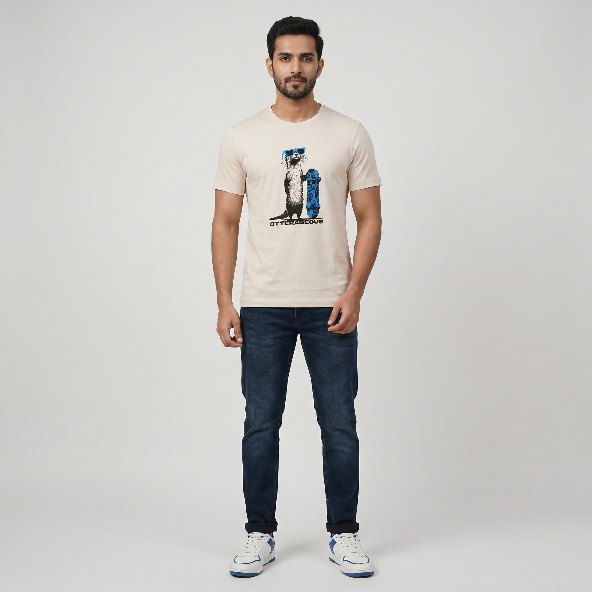 Cotton Crew Neck Graphitee