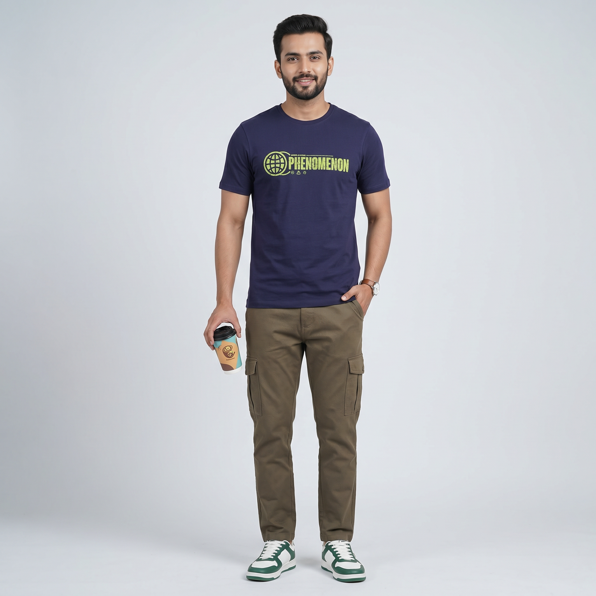 Cotton Crew Neck Graphitee