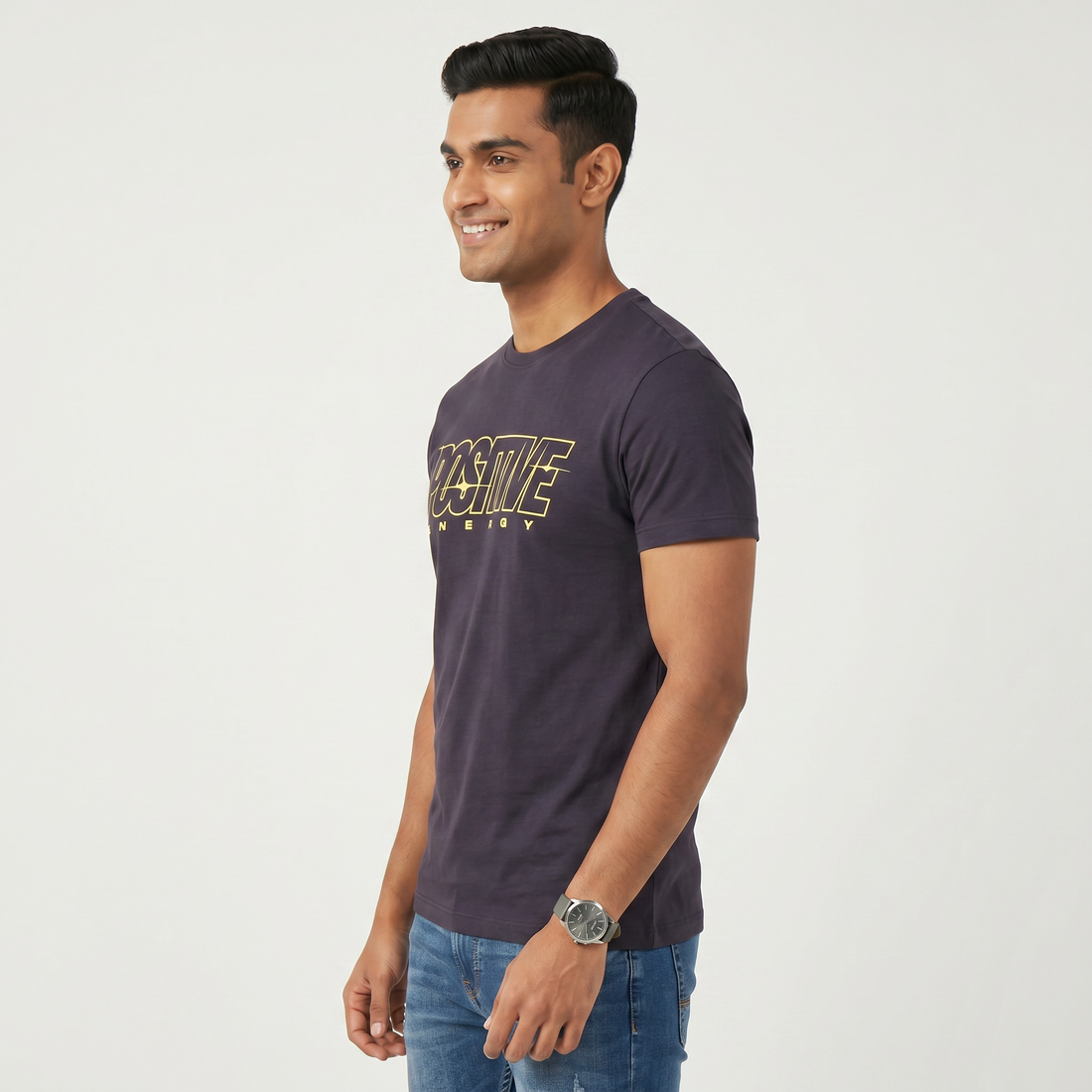 Cotton Crew Neck Graphitee