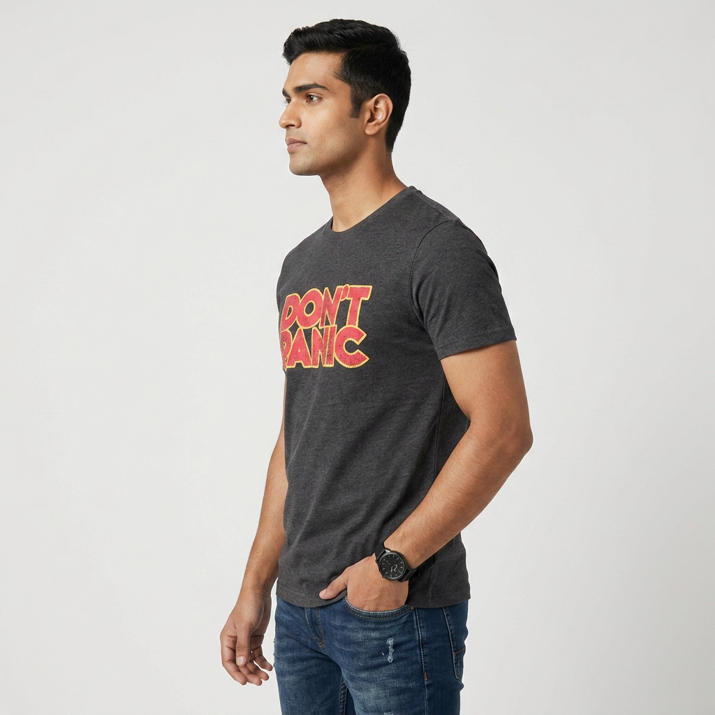 Cotton Crew Neck Graphitee