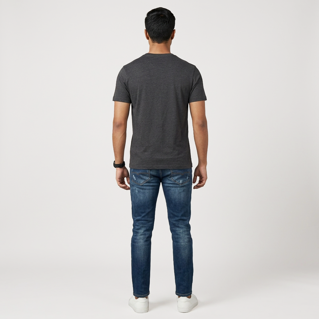 Cotton Crew Neck Graphitee