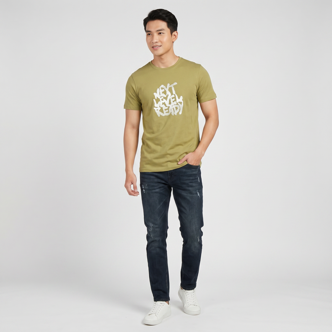Cotton Crew Neck Graphitee