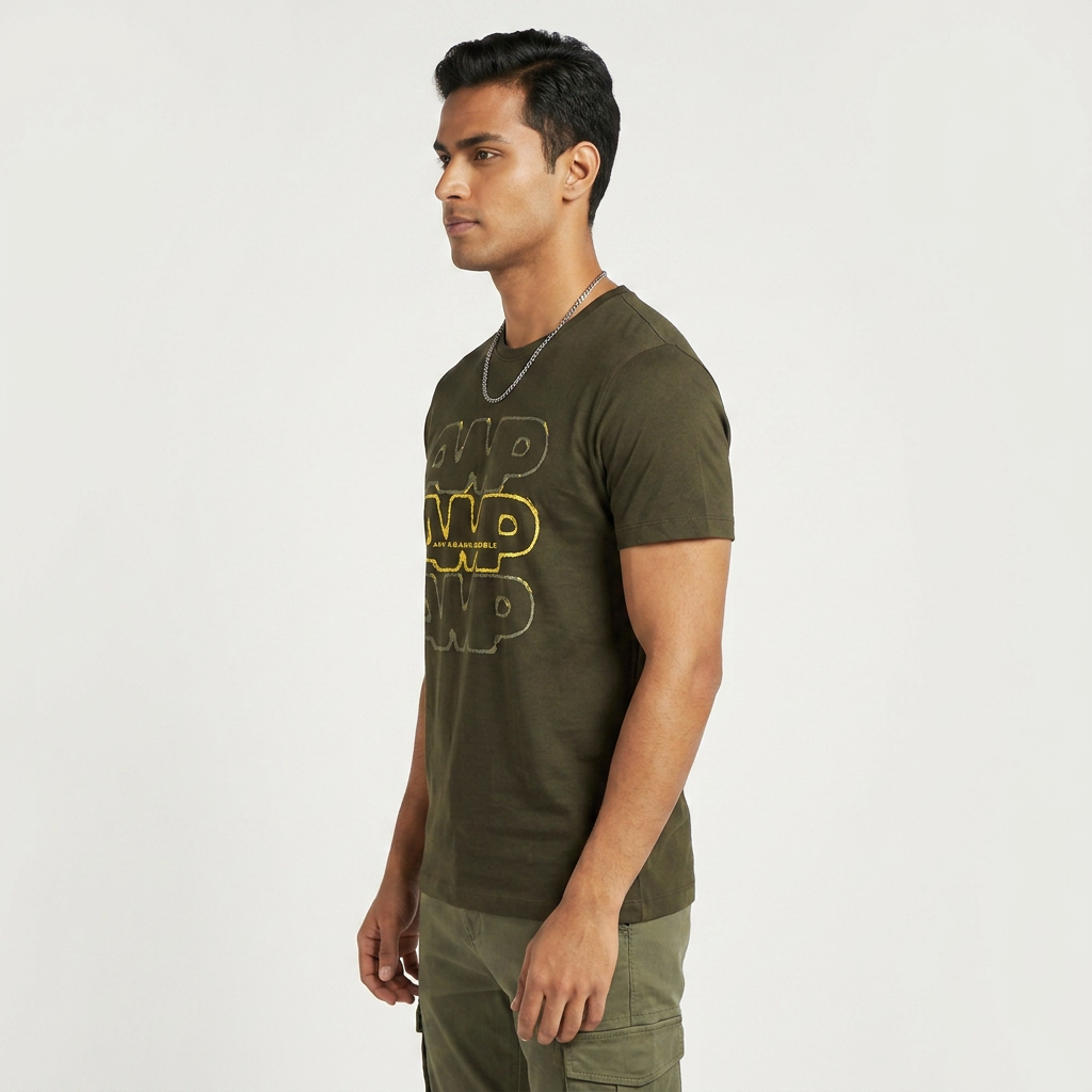 Cotton Crew Neck Graphitee