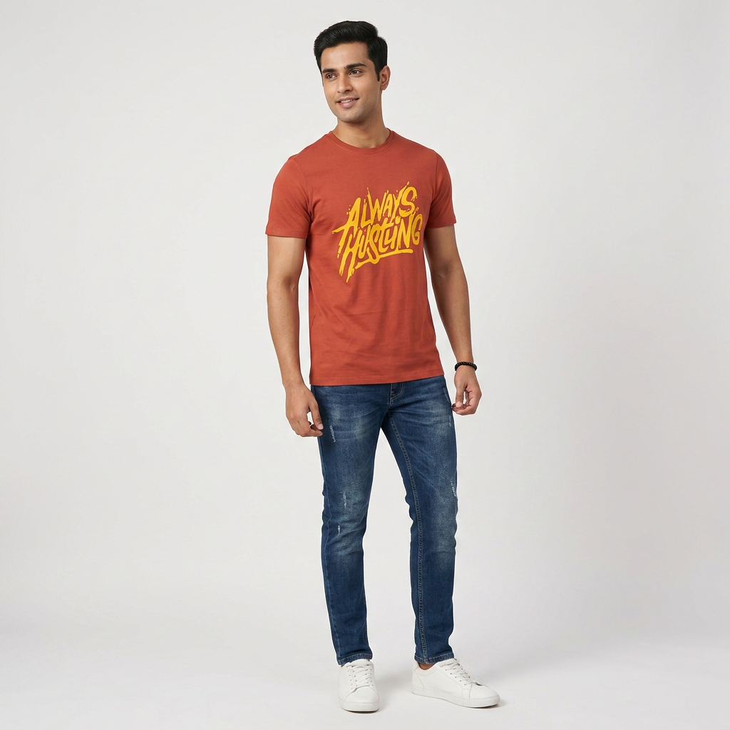 Cotton Crew Neck Graphitee