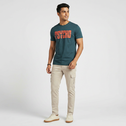 Cotton Crew Neck Graphitee