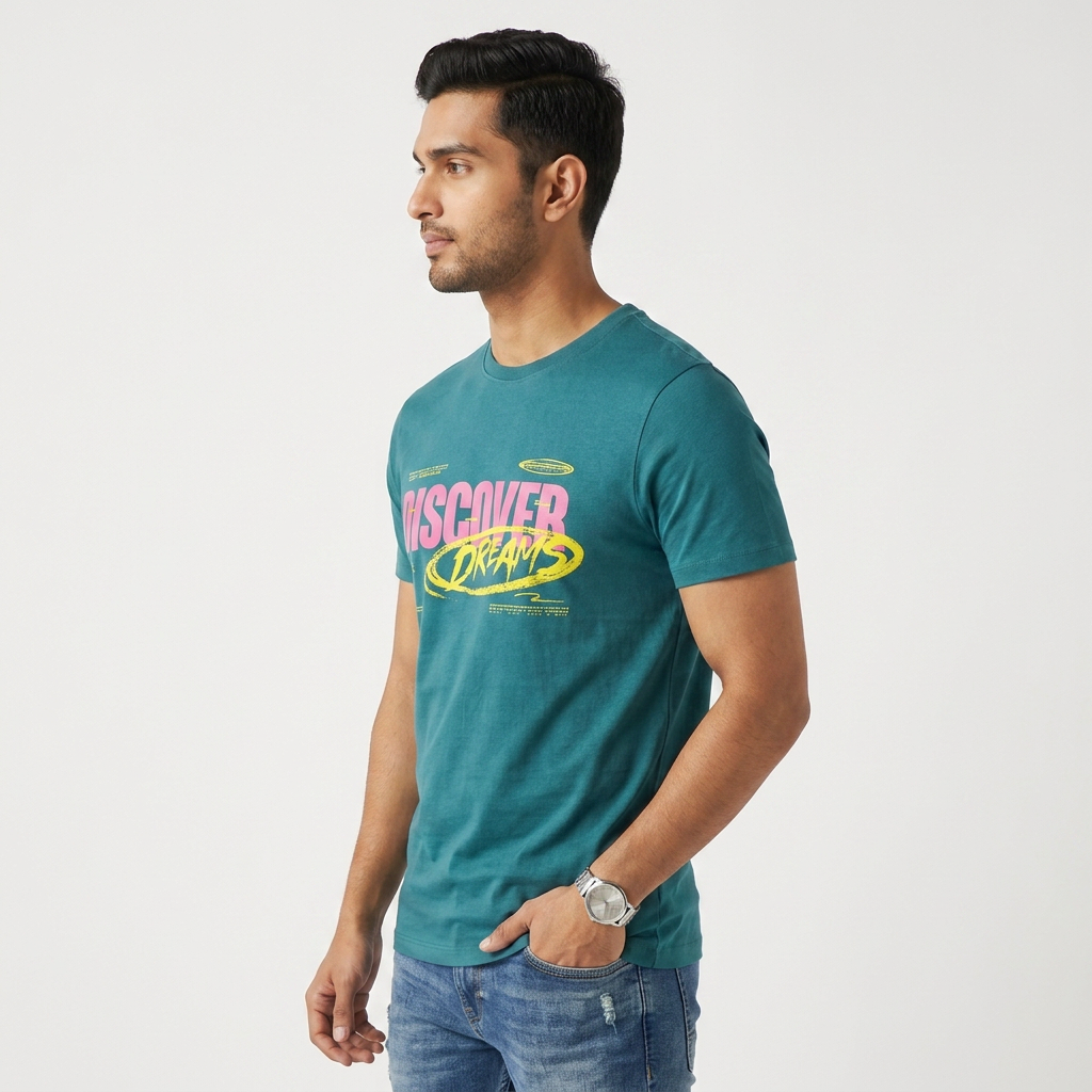 Cotton Crew Neck Graphitee