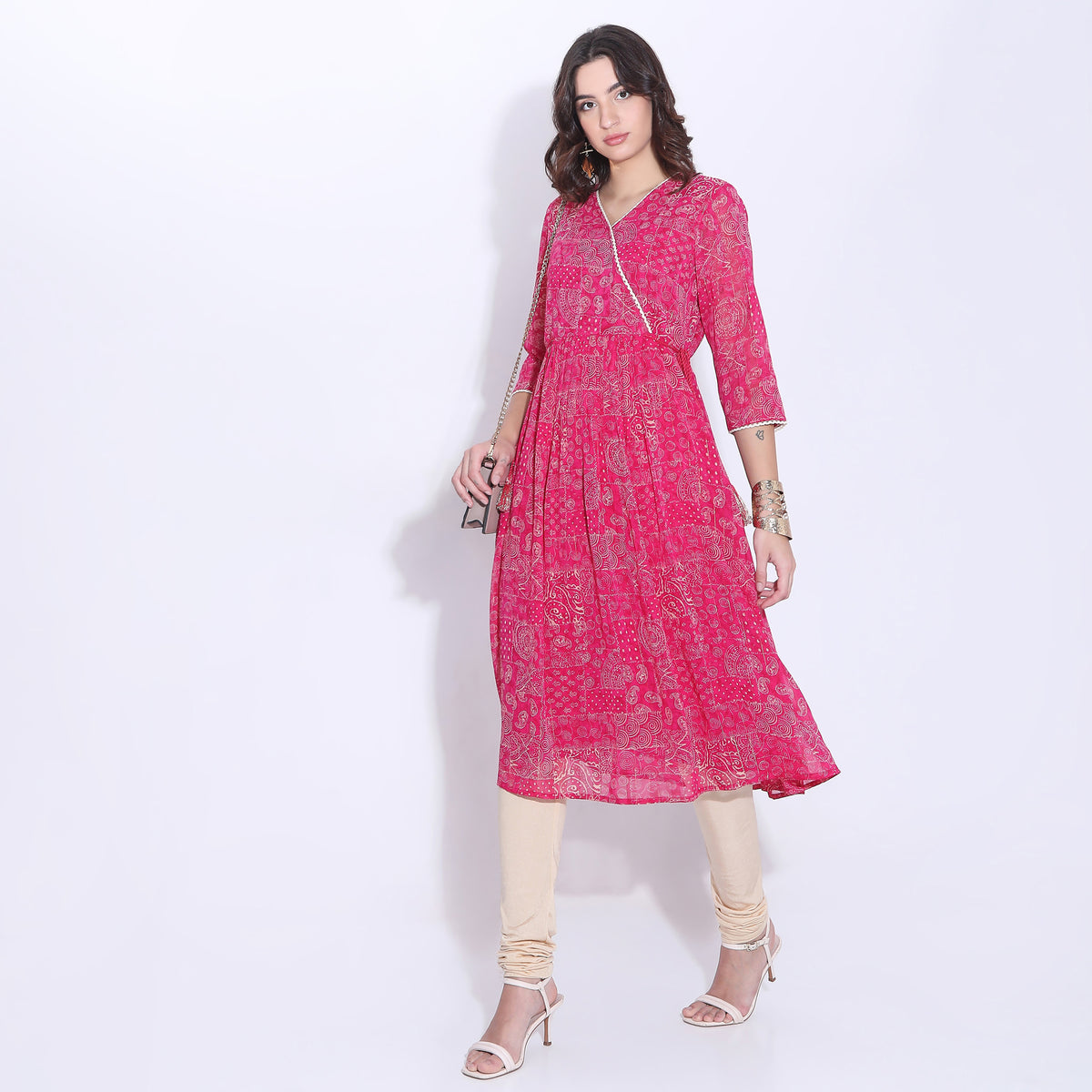 Flare Fit Printed Kurta