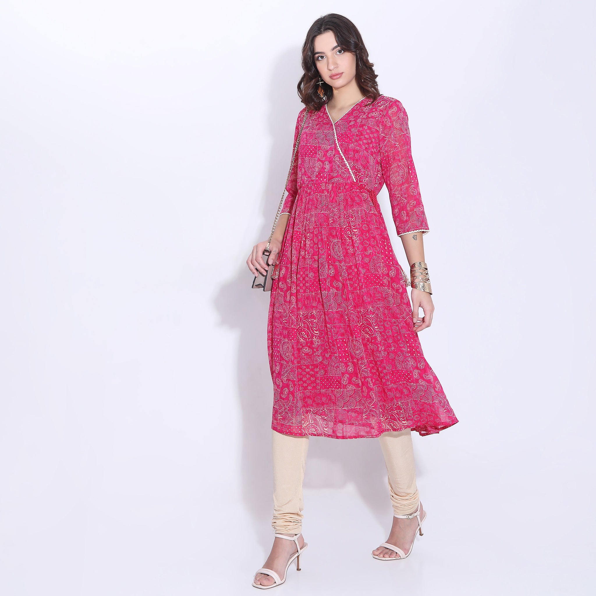 Flare Fit Printed Kurta