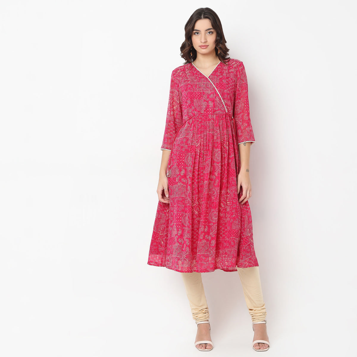 Flare Fit Printed Kurta