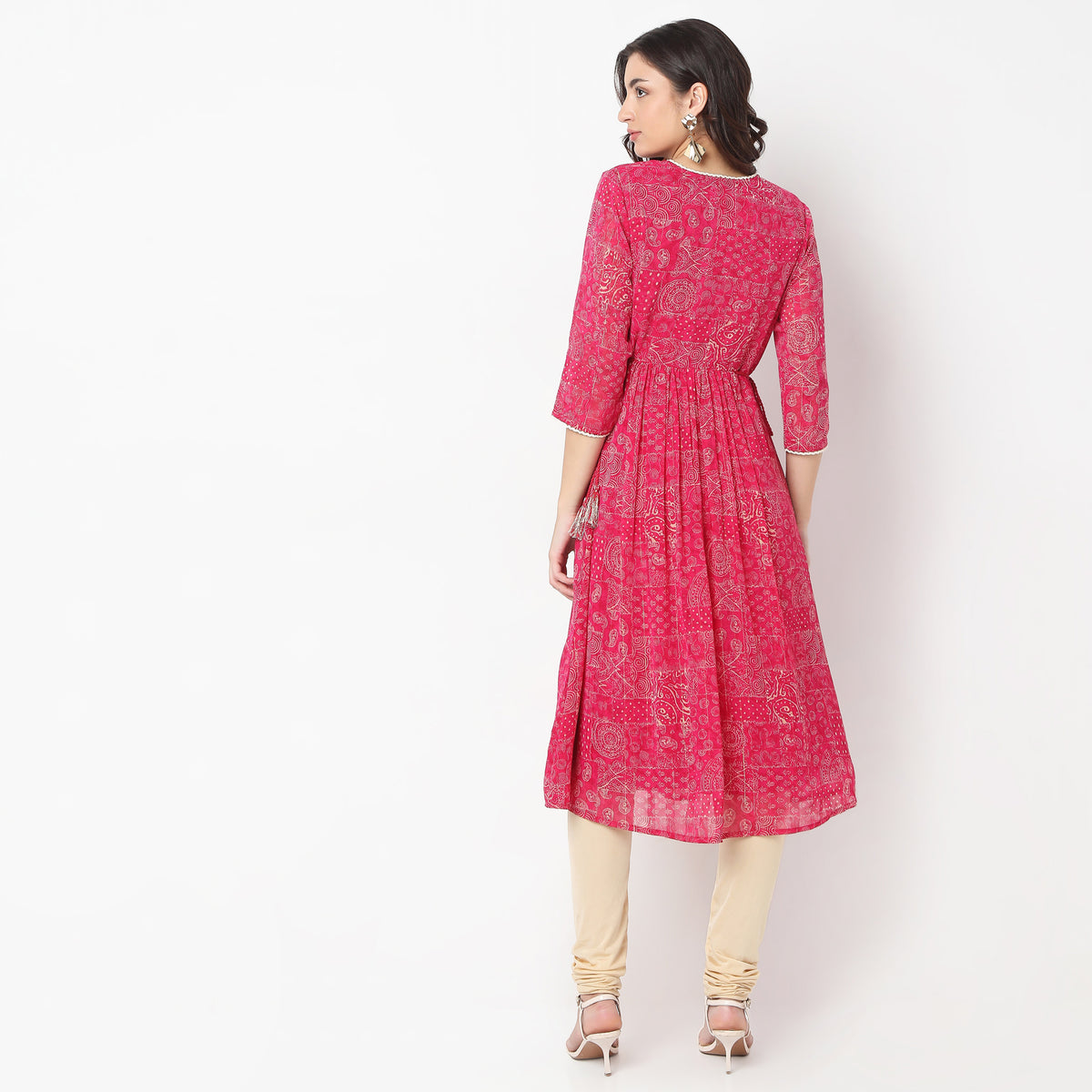 Flare Fit Printed Kurta