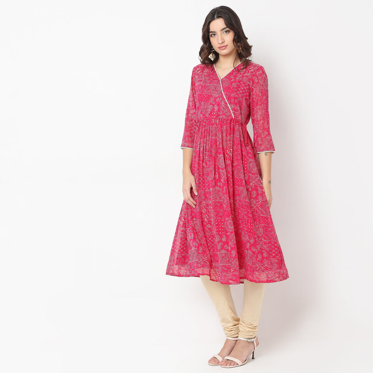 Flare Fit Printed Kurta