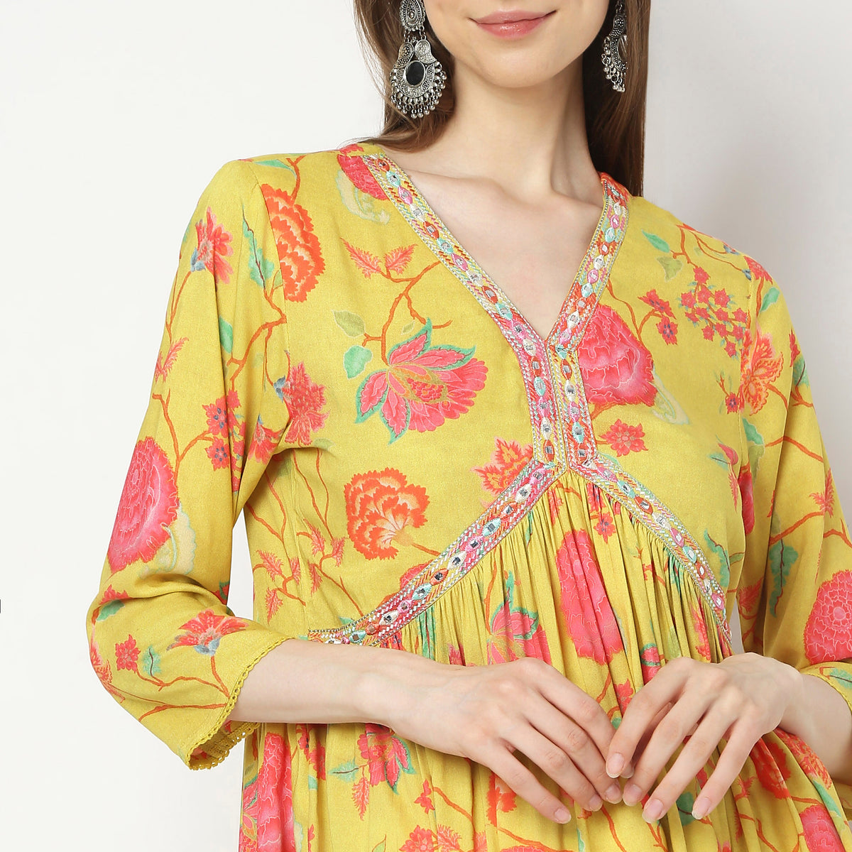 Flare Fit Printed Kurta