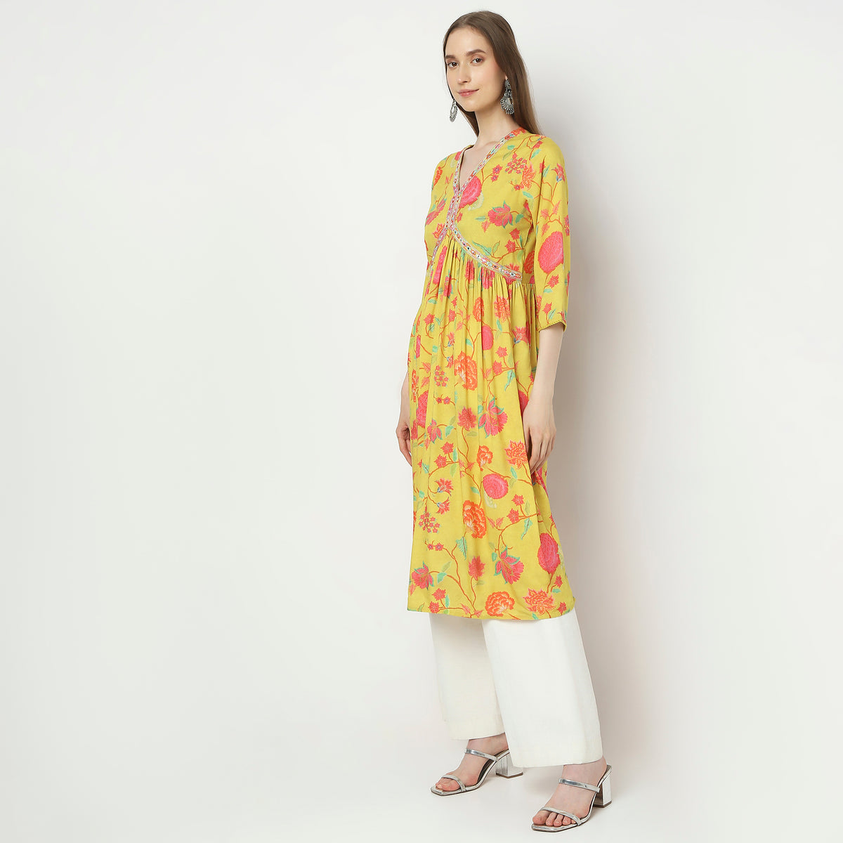 Flare Fit Printed Kurta