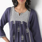 Regular Fit Embroidered Round Neck Kurta