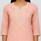 Embroidered Straight Short Kurta