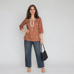 Embroidered Straight Kurta