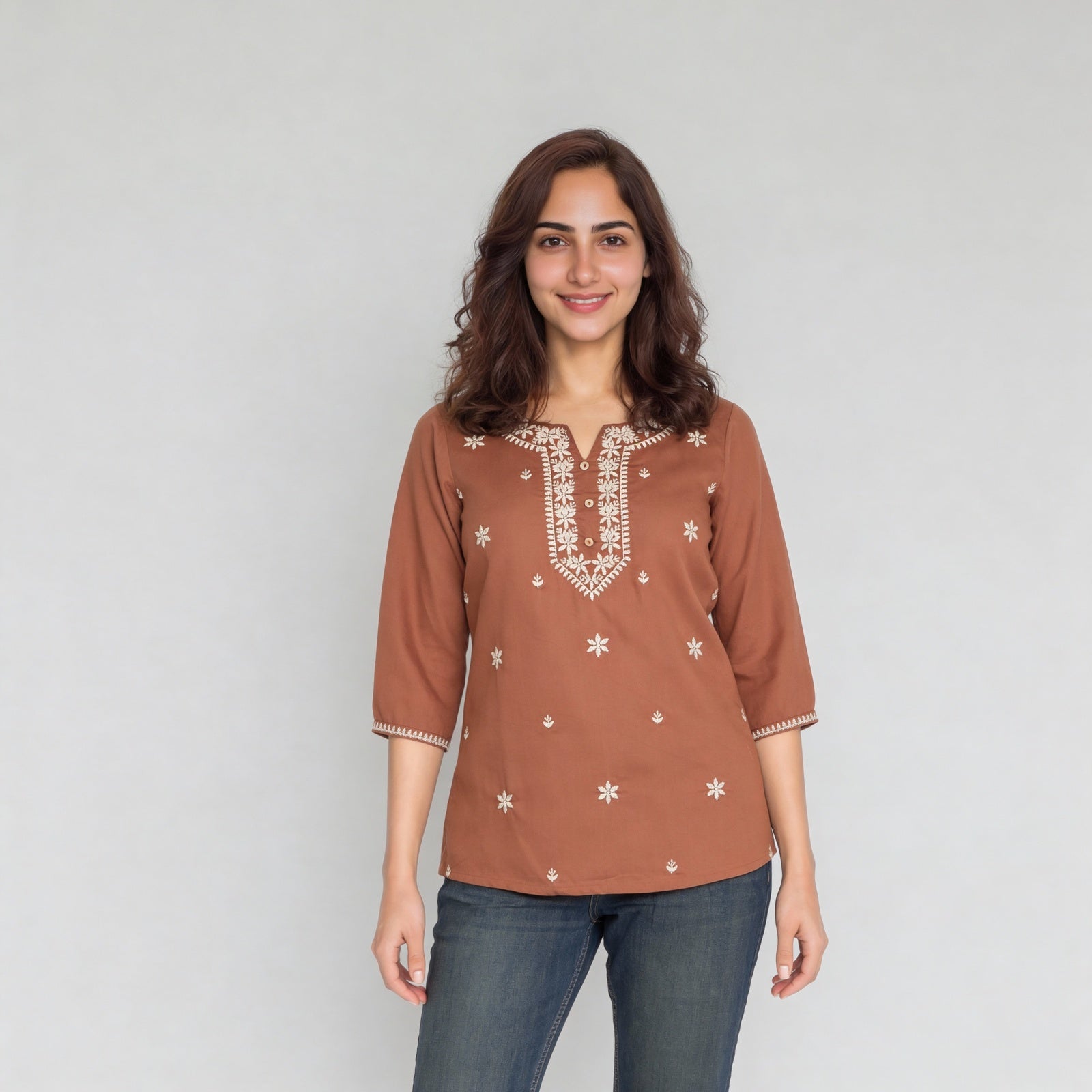 Embroidered Straight Kurta