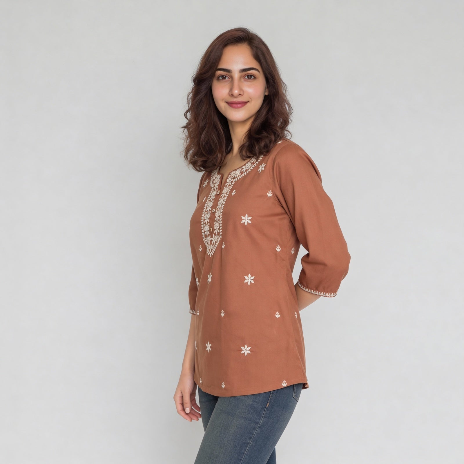 Embroidered Straight Kurta