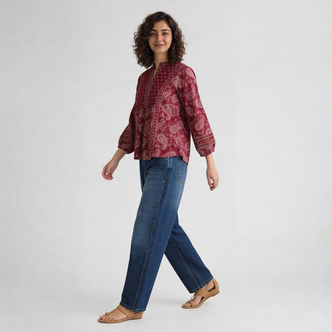 Cotton Printed Short Kurta