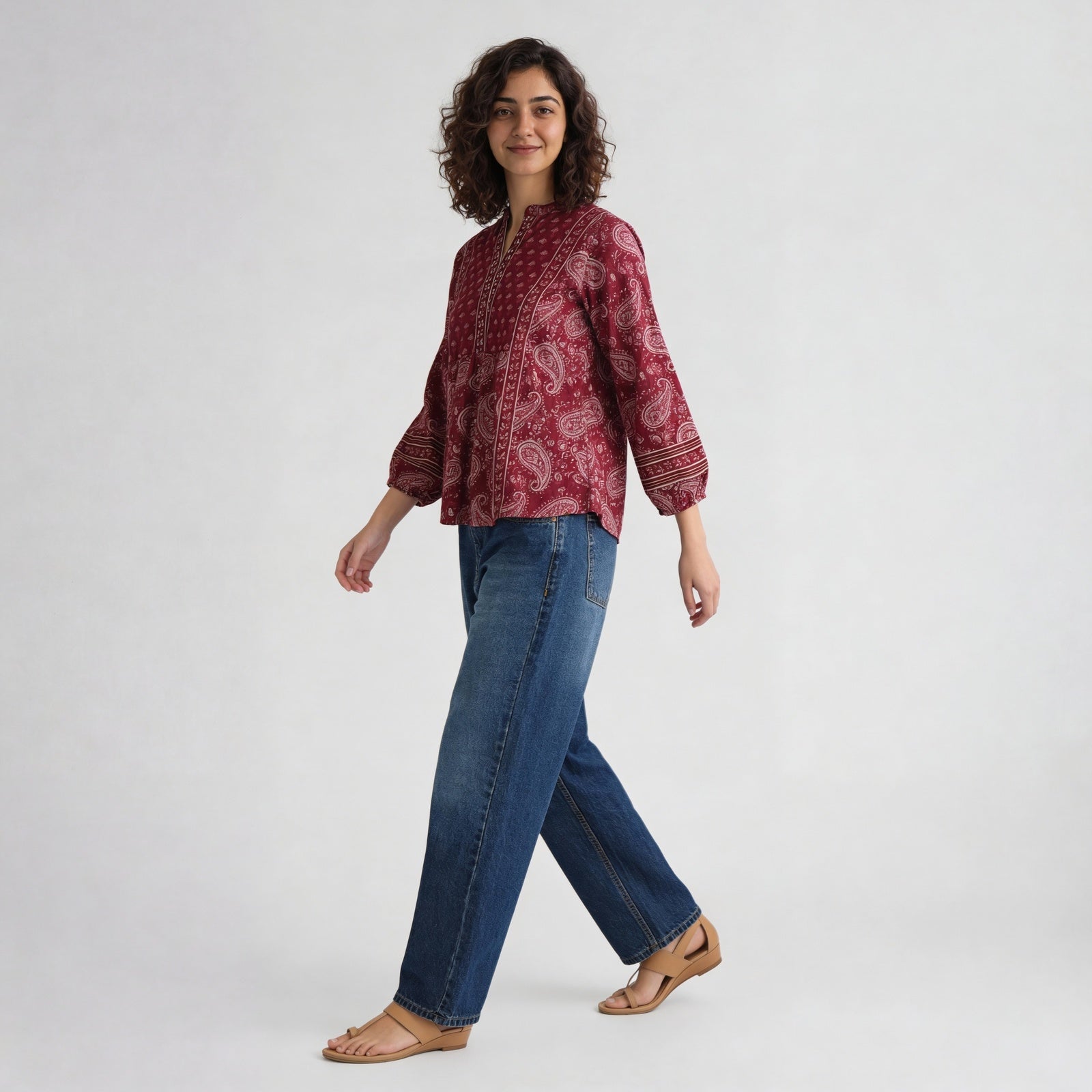 Cotton Printed Short Kurta