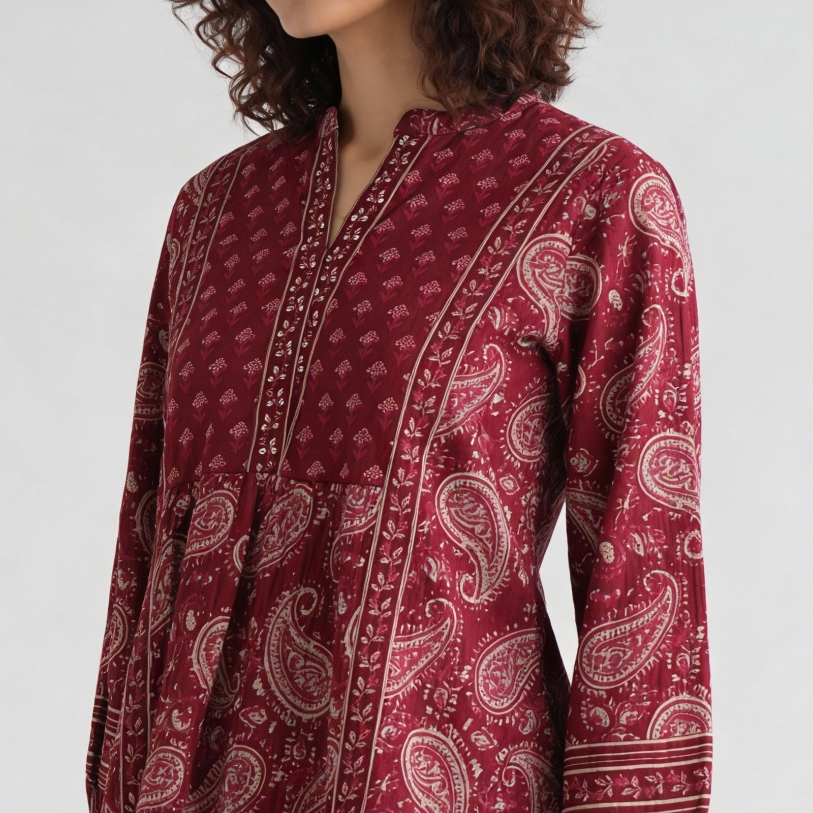 Cotton Printed Short Kurta