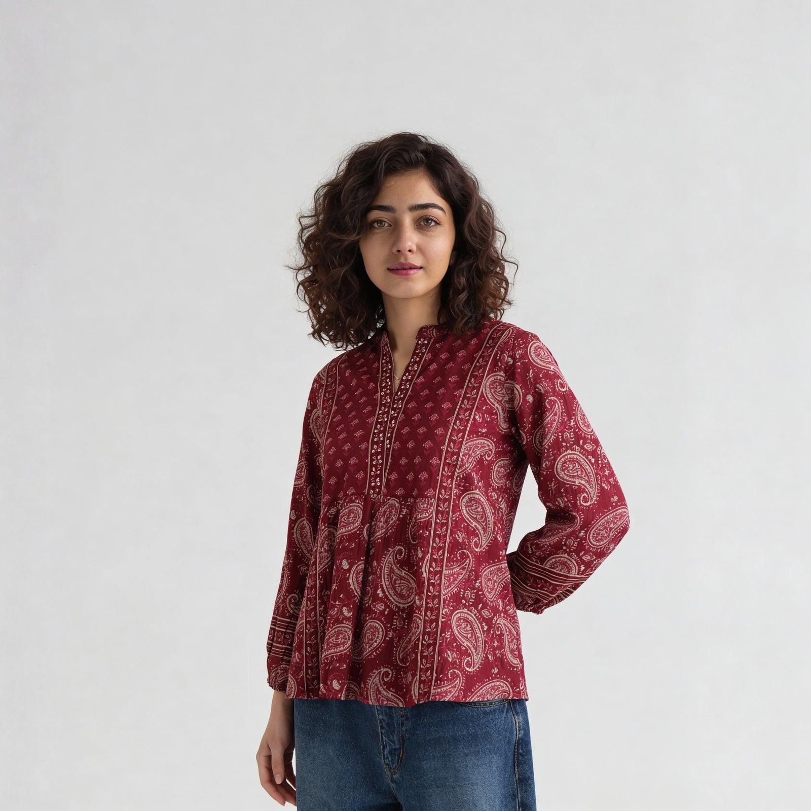 Cotton Printed Short Kurta