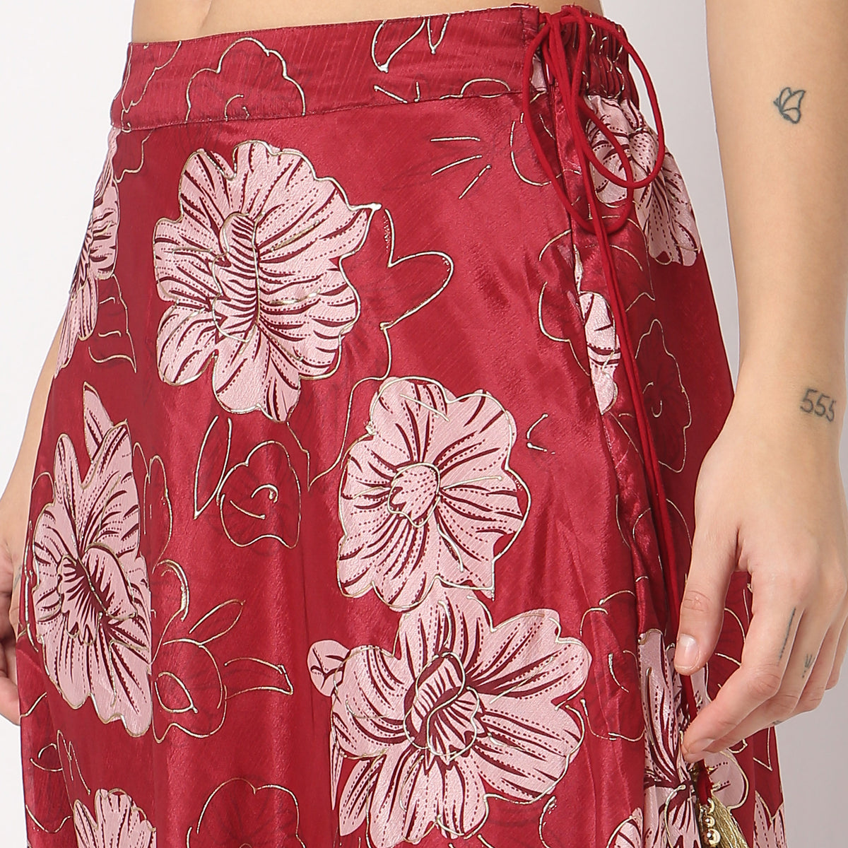 Flare Fit Printed Skirts