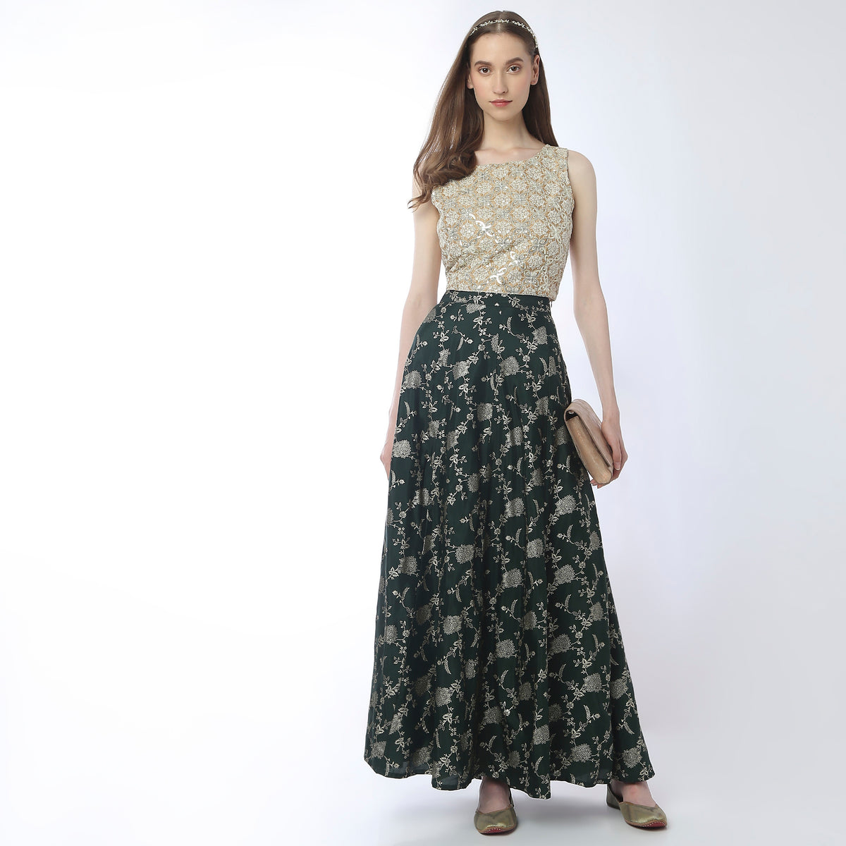 Flare Fit Full Length Skirts