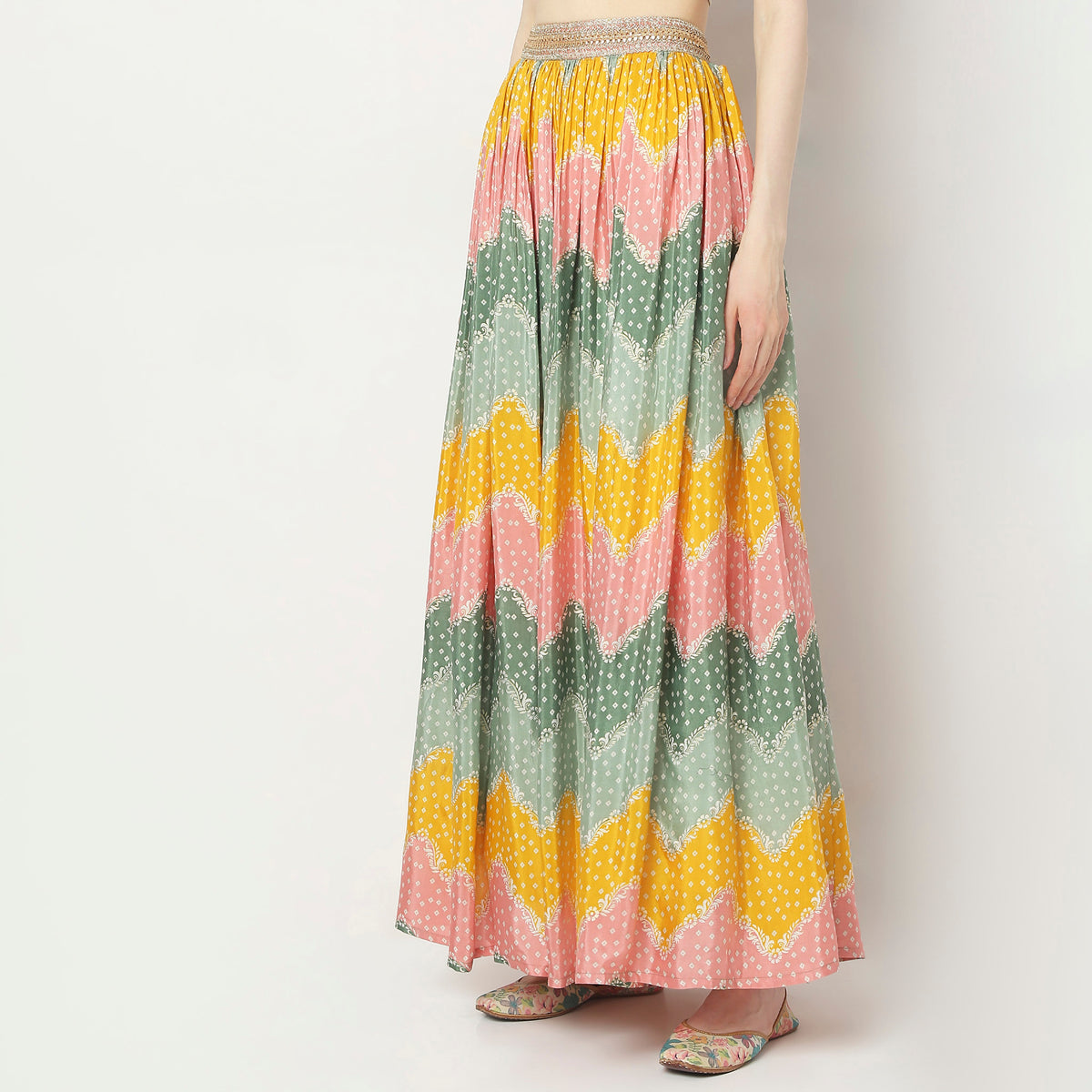 Flare Fit Full Length Skirts