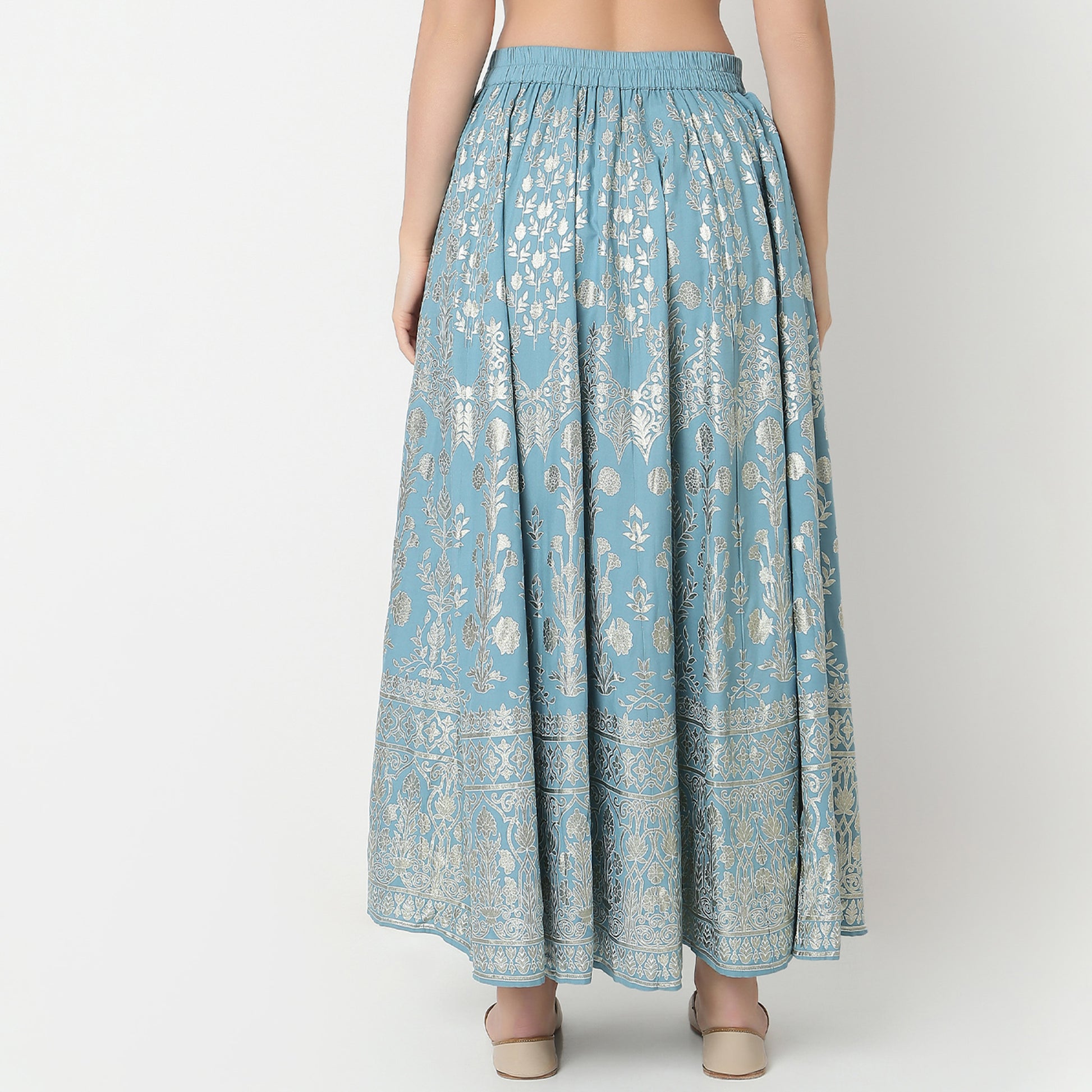 Flare Fit Printed Skirts