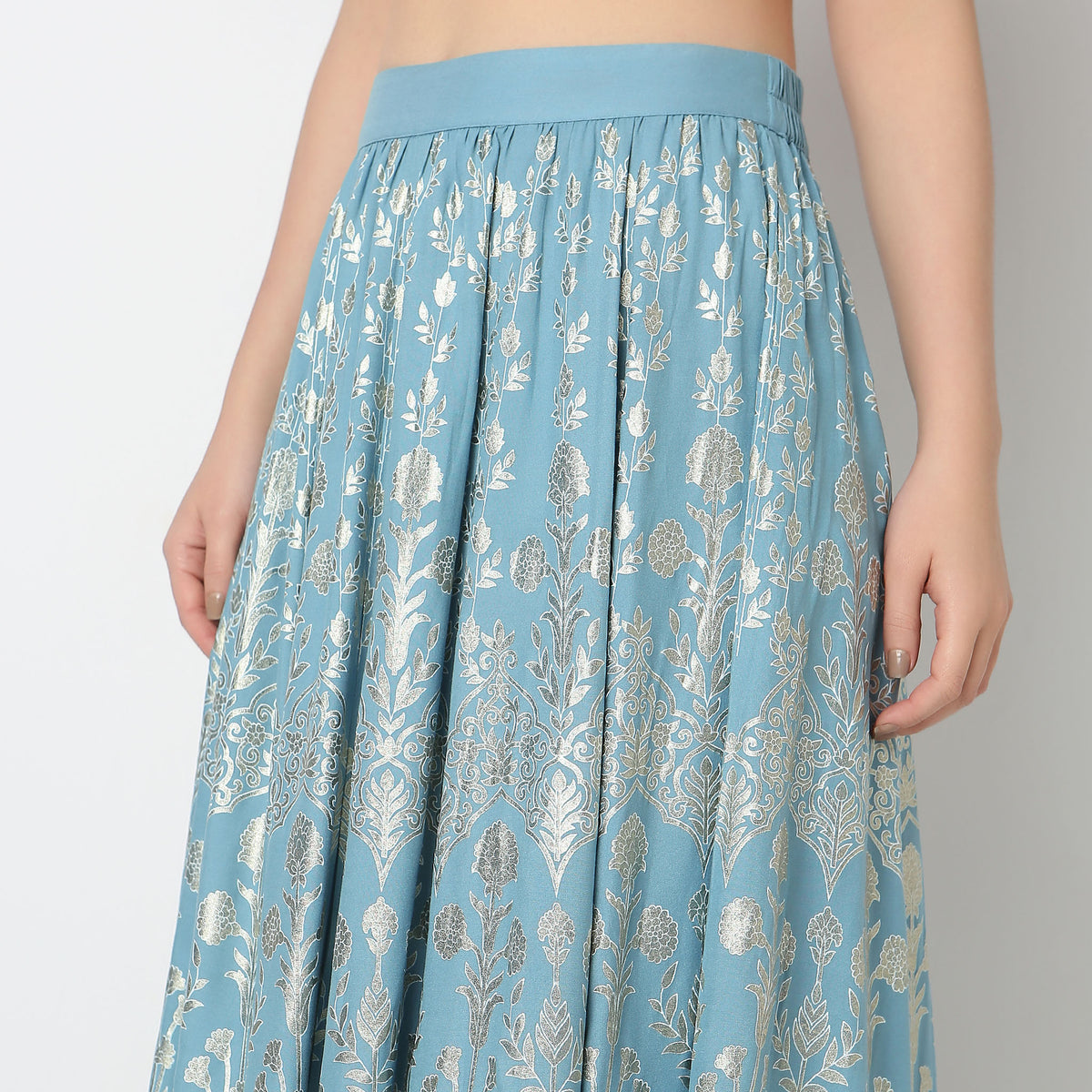 Flare Fit Printed Skirts