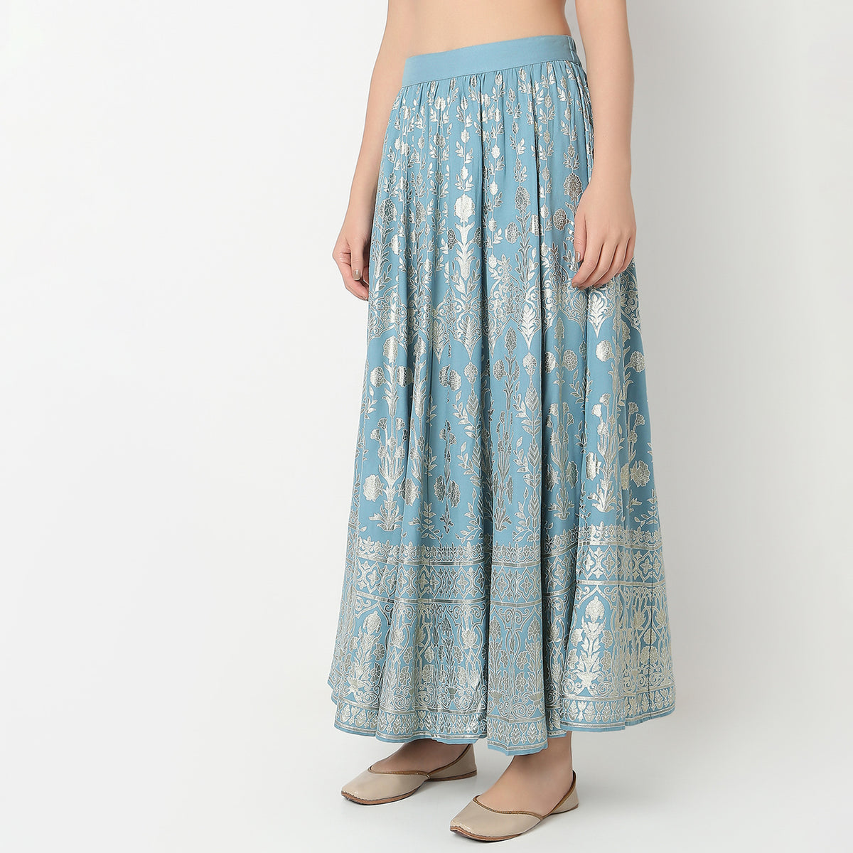 Flare Fit Printed Skirts