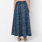 Flare Fit Mid Rise Printed Skirt